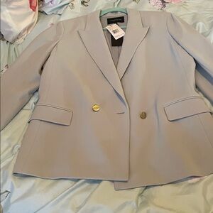 Lafayette 148 New York Iced Blue Blazer